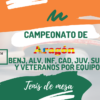 Cto de Aragón ALV, INF, CAD, JUV, SUB21 y Veteranos por Equipos. 14-15 Marzo 2026