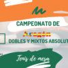 Cto de Aragón Absoluto Dobles y Mixtos. 01 Mayo 2026