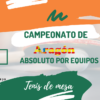 Cto de Aragón Absoluto por Equipos – 6 Junio 2026